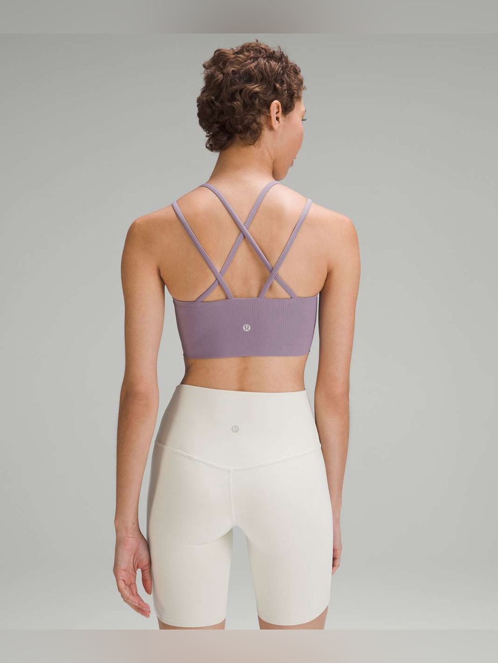 Lululemon Like a Cloud Ribbed
Longline Bra Light Support, B/C Cup
Purple Ash A89